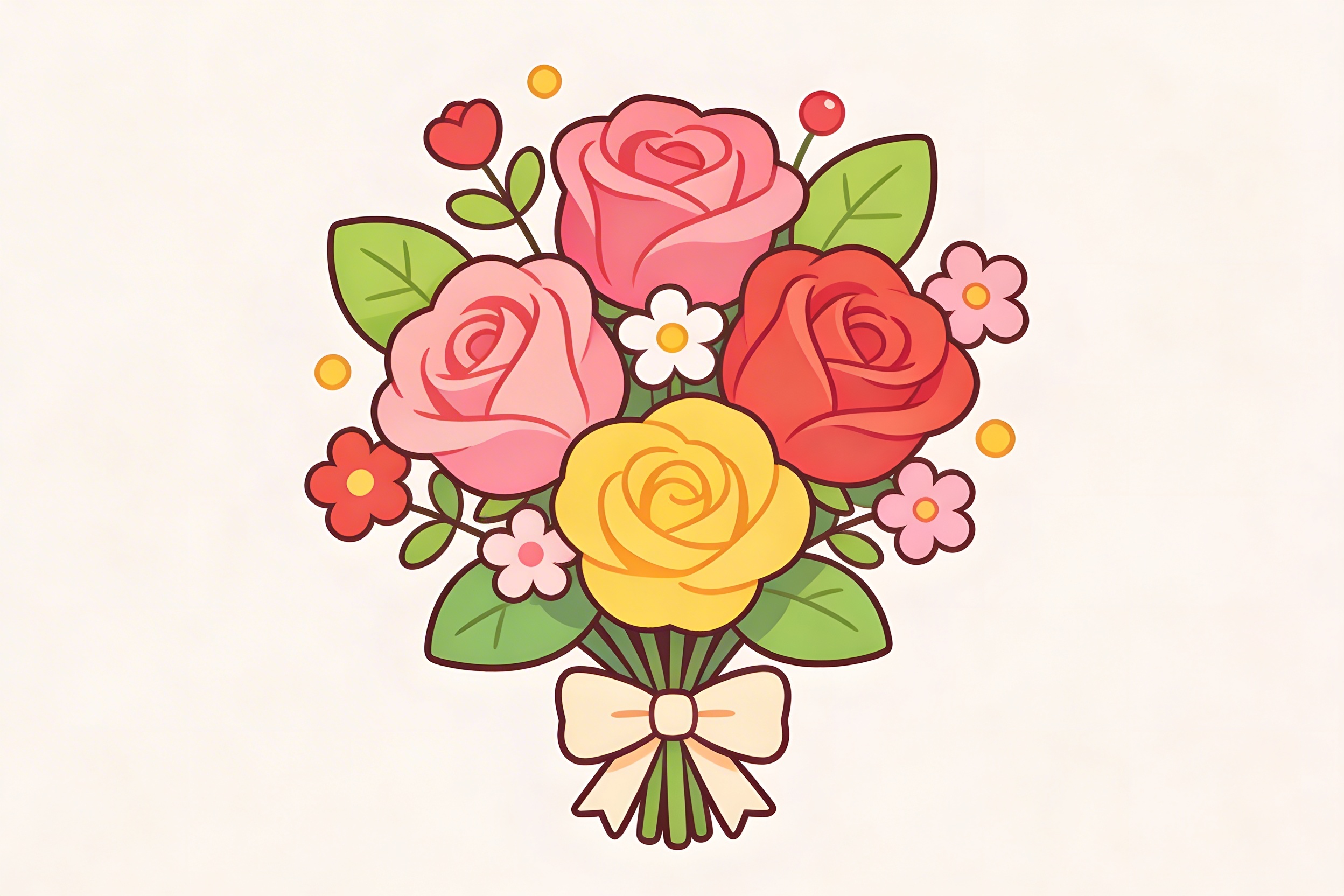 Digitaler Blumenstrauß